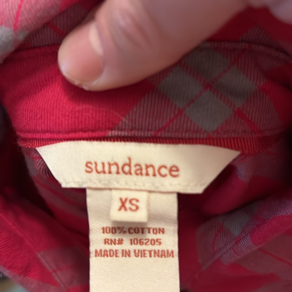 Sundance Plaid Flannel Button Down Shirt - Picture 4 of 8